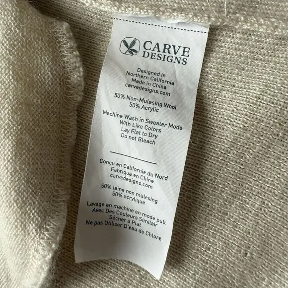 Carve Designs Long Line Sweater Women’s Medium Non-Mulesing Blend Wool Cardigan - Picture 16 of 16